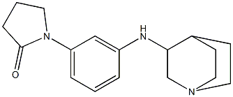 1-(3-{1-azabicyclo[2.2.2]octan-3-ylamino}phenyl)pyrrolidin-2-one 구조식 이미지