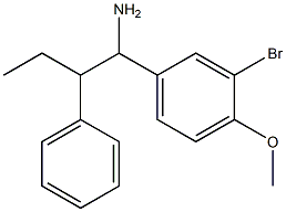 1-(3-bromo-4-methoxyphenyl)-2-phenylbutan-1-amine 구조식 이미지