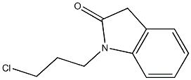 1-(3-chloropropyl)-2,3-dihydro-1H-indol-2-one 구조식 이미지