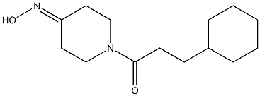 1-(3-cyclohexylpropanoyl)piperidin-4-one oxime Structure