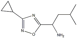 1-(3-cyclopropyl-1,2,4-oxadiazol-5-yl)-3-methylbutan-1-amine Structure