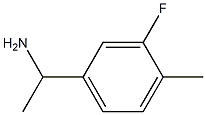 1-(3-fluoro-4-methylphenyl)ethanamine 구조식 이미지