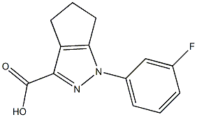 1-(3-fluorophenyl)-1,4,5,6-tetrahydrocyclopenta[c]pyrazole-3-carboxylic acid Structure