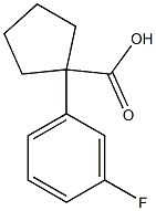 1-(3-fluorophenyl)cyclopentane-1-carboxylic acid 구조식 이미지