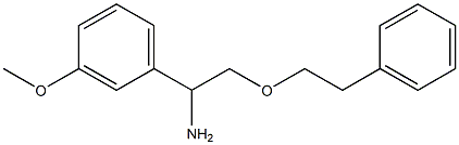 1-(3-methoxyphenyl)-2-(2-phenylethoxy)ethan-1-amine 구조식 이미지