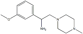 1-(3-methoxyphenyl)-2-(4-methylpiperazin-1-yl)ethanamine 구조식 이미지
