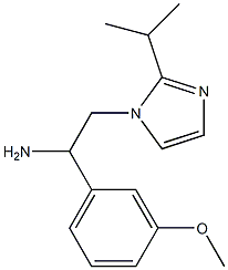 1-(3-methoxyphenyl)-2-[2-(propan-2-yl)-1H-imidazol-1-yl]ethan-1-amine Structure