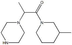 1-(3-methylpiperidin-1-yl)-2-(piperazin-1-yl)propan-1-one Structure