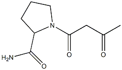 1-(3-oxobutanoyl)pyrrolidine-2-carboxamide Structure