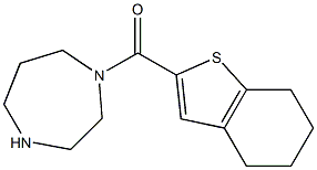 1-(4,5,6,7-tetrahydro-1-benzothiophen-2-ylcarbonyl)-1,4-diazepane 구조식 이미지
