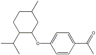 1-(4-{[5-methyl-2-(propan-2-yl)cyclohexyl]oxy}phenyl)ethan-1-one Structure