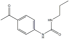 1-(4-acetylphenyl)-3-propylurea Structure