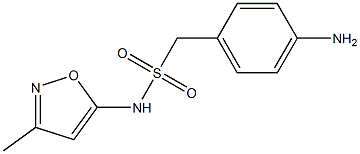 1-(4-aminophenyl)-N-(3-methyl-1,2-oxazol-5-yl)methanesulfonamide Structure