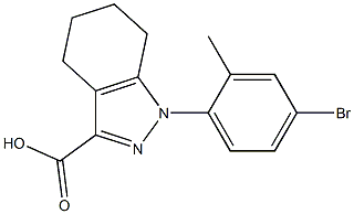 1-(4-bromo-2-methylphenyl)-4,5,6,7-tetrahydro-1H-indazole-3-carboxylic acid Structure