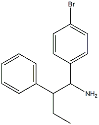 1-(4-bromophenyl)-2-phenylbutan-1-amine Structure