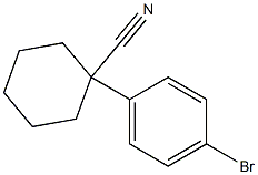 1-(4-bromophenyl)cyclohexane-1-carbonitrile Structure