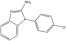1-(4-chlorophenyl)-1H-1,3-benzodiazol-2-amine 구조식 이미지