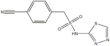 1-(4-cyanophenyl)-N-(1,3,4-thiadiazol-2-yl)methanesulfonamide 구조식 이미지