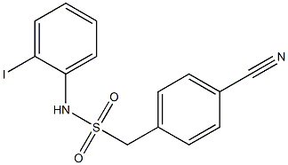 1-(4-cyanophenyl)-N-(2-iodophenyl)methanesulfonamide 구조식 이미지