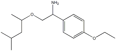 1-(4-ethoxyphenyl)-2-[(4-methylpentan-2-yl)oxy]ethan-1-amine 구조식 이미지