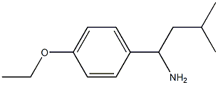 1-(4-ethoxyphenyl)-3-methylbutan-1-amine 구조식 이미지