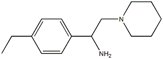 1-(4-ethylphenyl)-2-(piperidin-1-yl)ethan-1-amine Structure