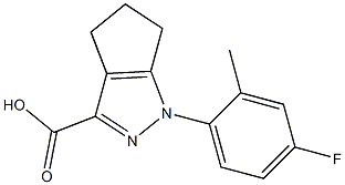 1-(4-fluoro-2-methylphenyl)-1,4,5,6-tetrahydrocyclopenta[c]pyrazole-3-carboxylic acid Structure