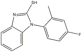 1-(4-fluoro-2-methylphenyl)-1H-1,3-benzodiazole-2-thiol 구조식 이미지