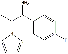 1-(4-fluorophenyl)-2-(1H-pyrazol-1-yl)propan-1-amine Structure