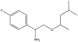 1-(4-fluorophenyl)-2-[(4-methylpentan-2-yl)oxy]ethan-1-amine 구조식 이미지