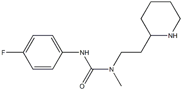 1-(4-fluorophenyl)-3-methyl-3-[2-(piperidin-2-yl)ethyl]urea Structure