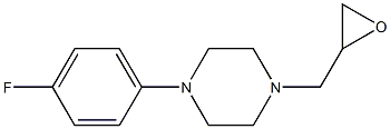 1-(4-fluorophenyl)-4-(oxiran-2-ylmethyl)piperazine Structure