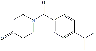 1-(4-isopropylbenzoyl)piperidin-4-one 구조식 이미지