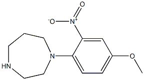 1-(4-methoxy-2-nitrophenyl)-1,4-diazepane 구조식 이미지