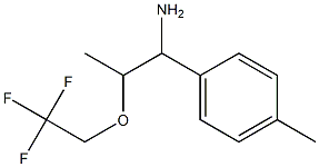 1-(4-methylphenyl)-2-(2,2,2-trifluoroethoxy)propan-1-amine 구조식 이미지