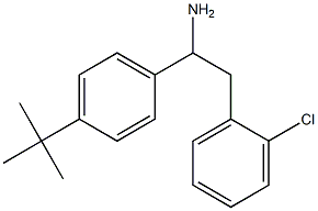 1-(4-tert-butylphenyl)-2-(2-chlorophenyl)ethan-1-amine 구조식 이미지