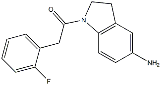 1-(5-amino-2,3-dihydro-1H-indol-1-yl)-2-(2-fluorophenyl)ethan-1-one Structure
