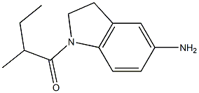 1-(5-amino-2,3-dihydro-1H-indol-1-yl)-2-methylbutan-1-one Structure