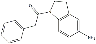 1-(5-amino-2,3-dihydro-1H-indol-1-yl)-2-phenylethan-1-one 구조식 이미지