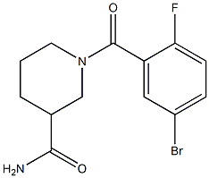 1-(5-bromo-2-fluorobenzoyl)piperidine-3-carboxamide Structure