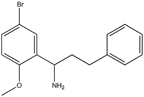 1-(5-bromo-2-methoxyphenyl)-3-phenylpropan-1-amine Structure