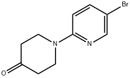 1-(5-bromopyridin-2-yl)piperidin-4-one Structure