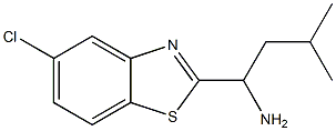 1-(5-chloro-1,3-benzothiazol-2-yl)-3-methylbutan-1-amine 구조식 이미지