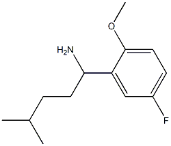 1-(5-fluoro-2-methoxyphenyl)-4-methylpentan-1-amine 구조식 이미지