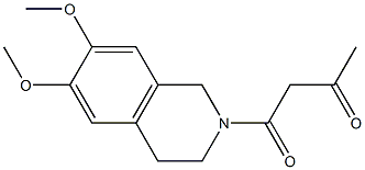 1-(6,7-dimethoxy-1,2,3,4-tetrahydroisoquinolin-2-yl)butane-1,3-dione Structure