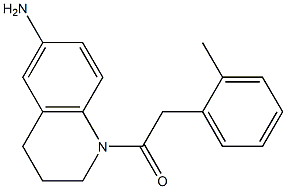 1-(6-amino-1,2,3,4-tetrahydroquinolin-1-yl)-2-(2-methylphenyl)ethan-1-one Structure