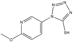 1-(6-methoxypyridin-3-yl)-1H-1,2,3,4-tetrazole-5-thiol 구조식 이미지