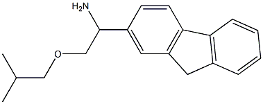 1-(9H-fluoren-2-yl)-2-(2-methylpropoxy)ethan-1-amine 구조식 이미지