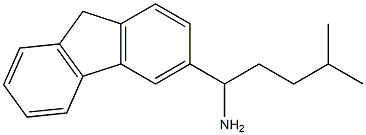 1-(9H-fluoren-3-yl)-4-methylpentan-1-amine Structure