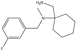 1-(aminomethyl)-N-[(3-fluorophenyl)methyl]-N-methylcyclohexan-1-amine 구조식 이미지